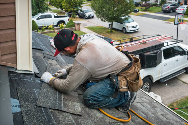 Professional Roofing technician working in Forestdale, MA